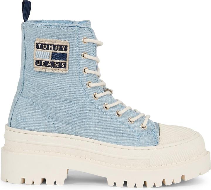 Tommy Hilfiger Damenschuhe TJW Foxing Denim Boot Jeans (38)