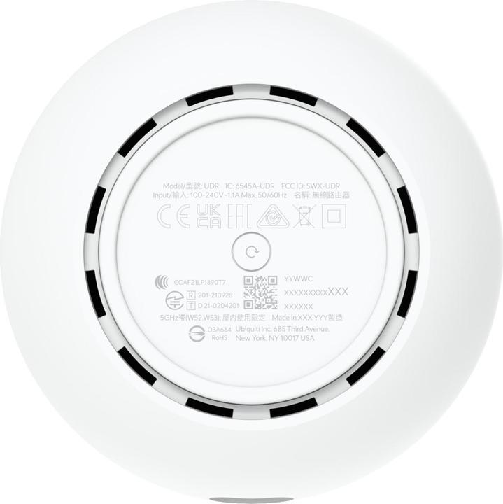 Nutritional values and ingredients Ubiquiti Dream Router