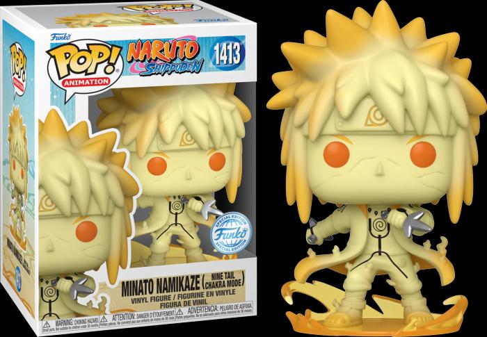 Actual product image Funko POP! Naruto Shippuden Minato Namikaze (Nine Tail Chakra Mode) Exclusive