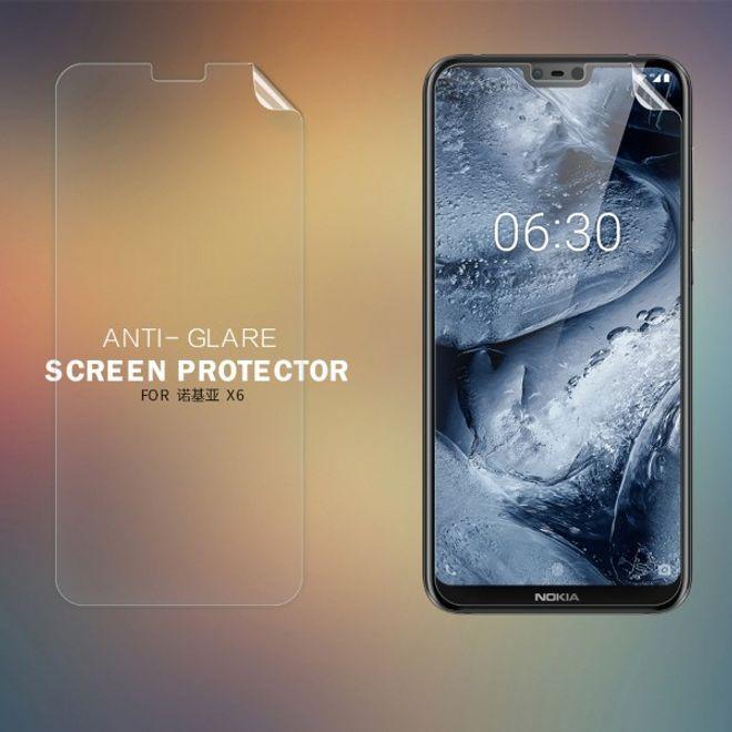 Actual product image Nillkin Matte Series Protective Film (1 Piece, Nokia X6, Nokia 6.1 Plus)