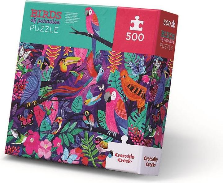 Crocodile Creek Boxed Puzzle 500pcs / Birds of Paradise (500 pieces)