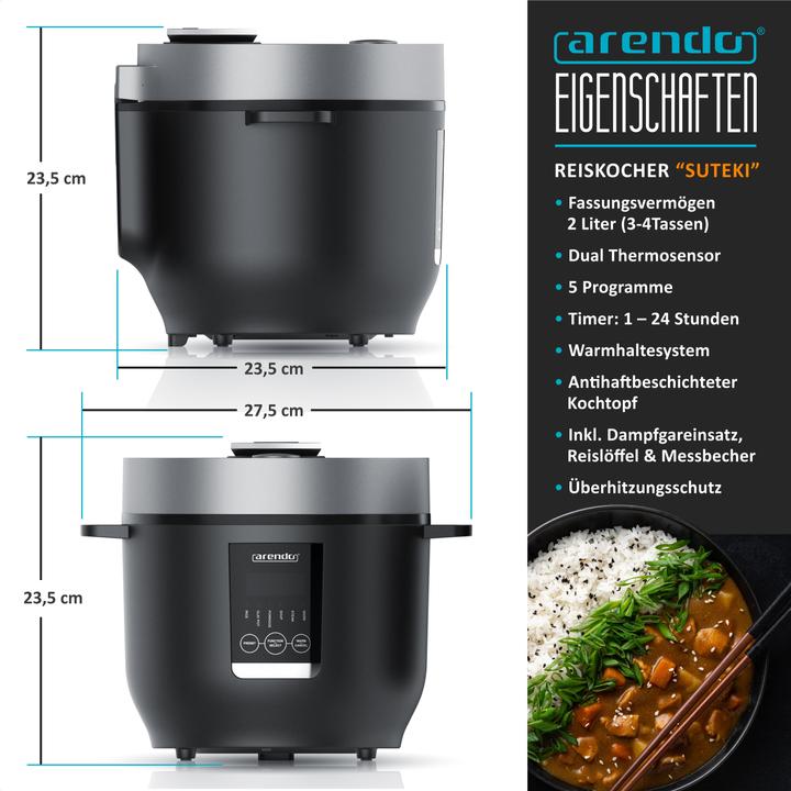 Actual product image Arendo Rice cooker