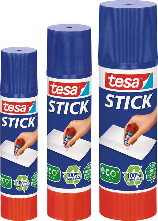 Produktbild tesa Klebestift ecoLogo, geruchsneutraler Klebstick für Papier / Pappe