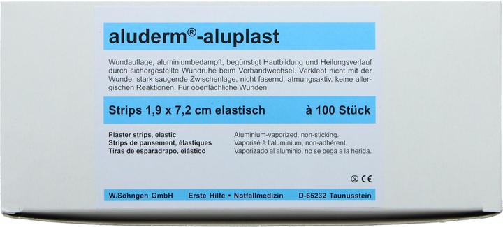 Produktbild Söhngen aluderm aluplast elastische Pflaster-Strips 1.9x7.2cm, 100 Stk., einzeln (100 x)