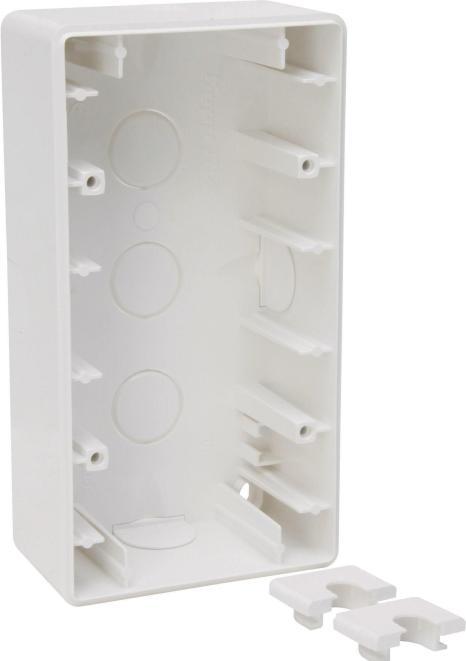 Image du produit Kopp - Boîtier pour montage en surface, double, couleur : blanc arctique HK02-APgehäuse 2f