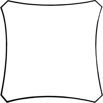 Produktbild Perel Sonnensegel wasserdurchlässig (500 x 500 cm)