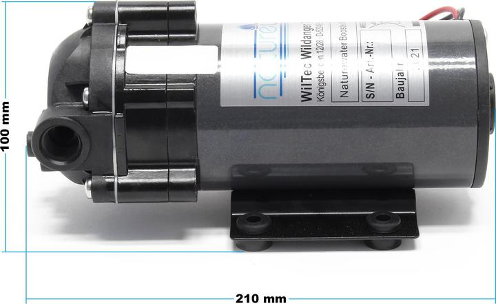 Actual product image Naturewater Booster Pump with 200 GPD (750 l/day) 60W for Reverse Osmosis Systems (Booster pump)