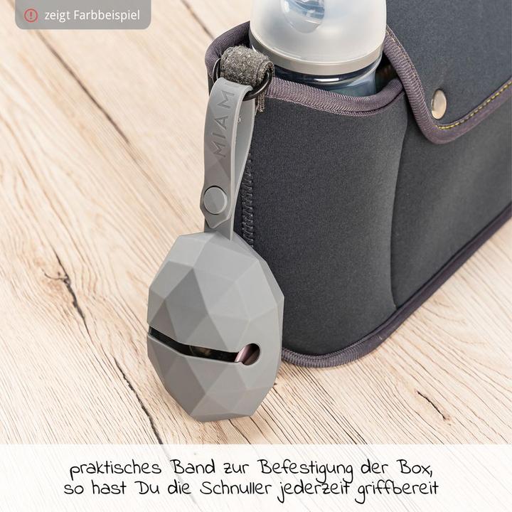 Produktbild MiaMia Schnullerboxen Silikon-Schnullerbox / Schnullerhalter - Diamant - (1 x)