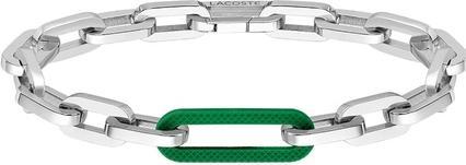Immagine prodotto Lacoste Bracciale originale in acciaio con maglie in silicone 2040103 (Acciaio inossidabile)