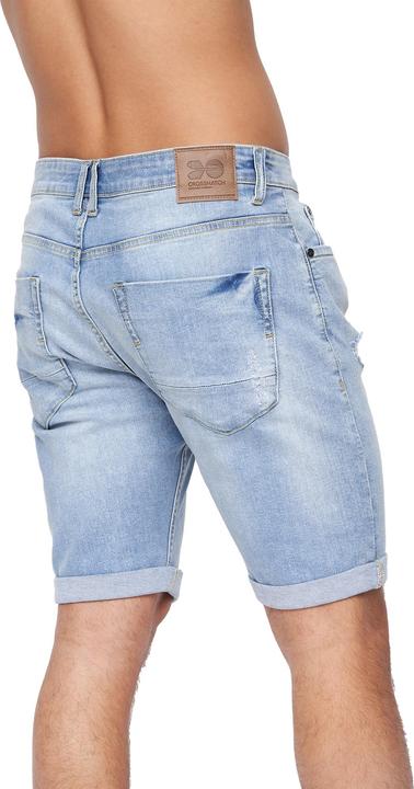 Produktbild Crosshatch Mens Riptrey Abraised Denim Shorts (38)