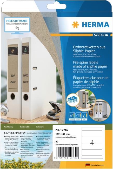 Produktbild HERMA Graspapier Etiketten A4