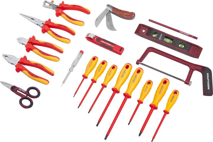 Image du produit Kraftwerk Boîte à outils de l'électricien (20 pièces)