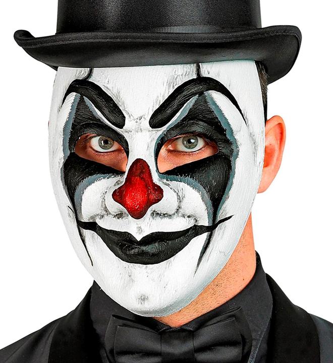 Image du produit Widmann Commedia Dell'Arte Masque de Clown Noir Blanc