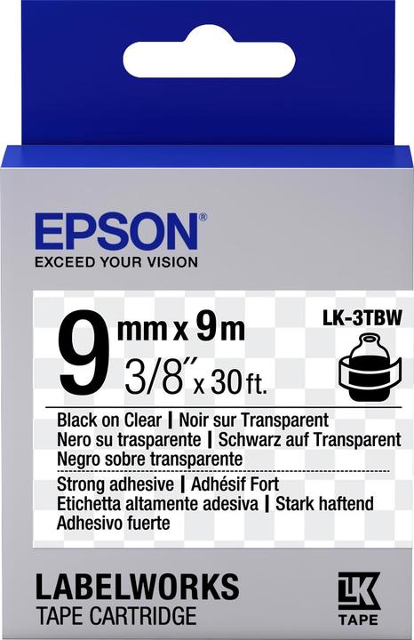 Epson Etikettenkassette Lk-3tbw (0.90 cm, Mehrfarbig)