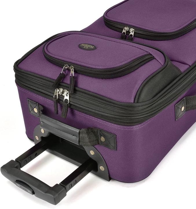 Produktbild U.S. Traveler Carry-on Luggage Set Violett, 2 Wheel (Handgepäck (bis 50l))