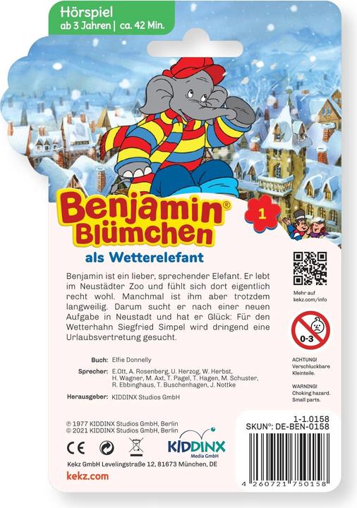 Image du produit Kekz Benjamin Blümchen - Audio Chip (Allemand)