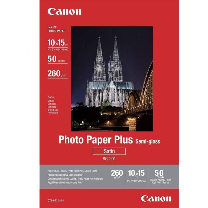 Immagine prodotto Canon SG-201 Plus Semi-Gloss (260 g/m², 10 x 15 cm, 50 x)