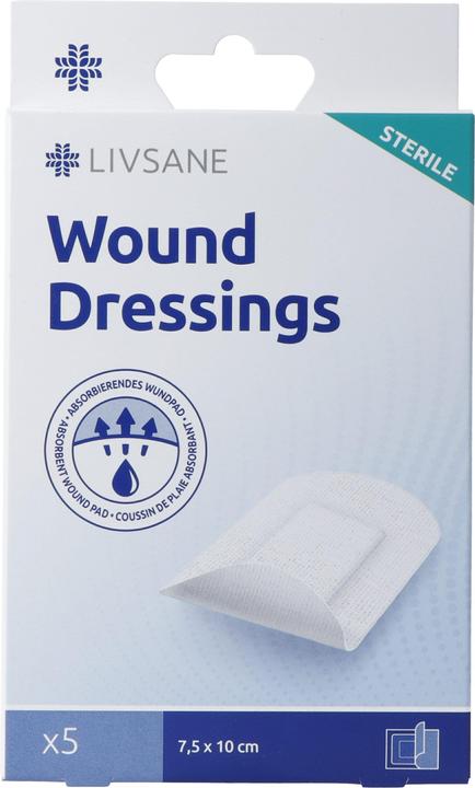 Livsane Sterile Wound Dressings (5 x)