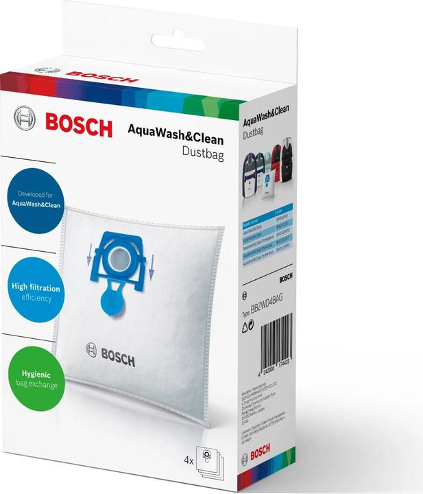 Actual product image Bosch Hausgeräte BBZWD4BAG Additional cylinder vacuum dust bag (4 x)