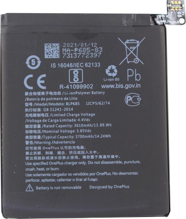 Actual product image OnePlus Battery - BLP685 - 6T - Original