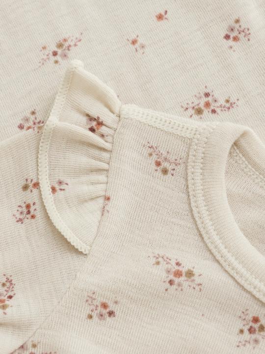 Image du produit CeLaVi Body manches longues en laine mérinos fleurs sauvages (50)