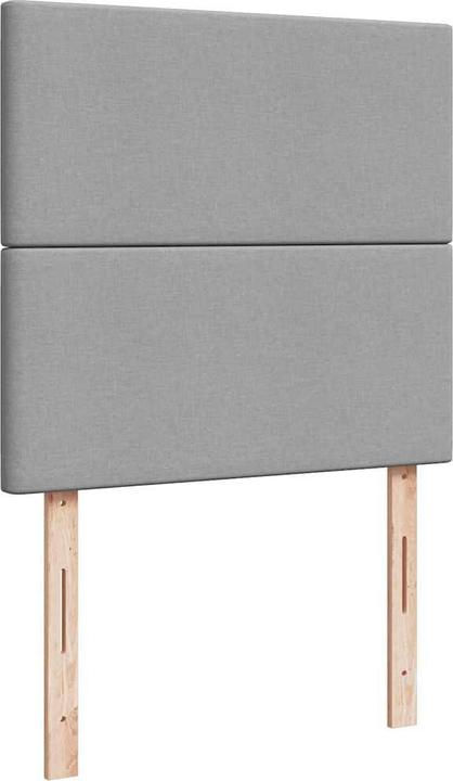 Produktbild VidaXL Ottoman-Bett mit Matratzen Hellgrau 160x200 cm Stoff (160 x 200 cm)
