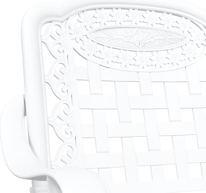 Produktbild VidaXL Gartenstühle 2er Set Weiss Gusseisen