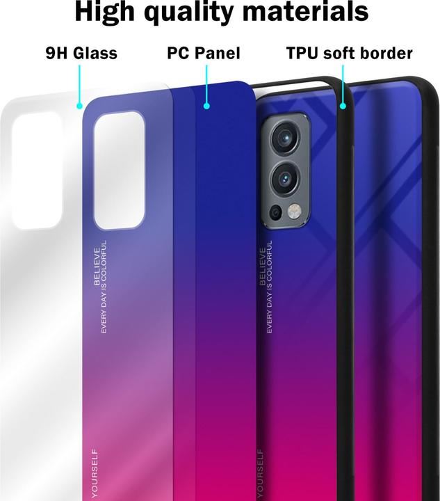 Image du produit Cadorabo TPU 2 couleurs Housse en verre (OnePlus Nord 2 5G)
