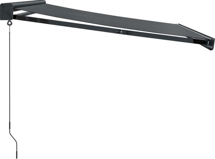 Actual product image VidaXL Articulated arm awning anthracite 3x2.5 m fabric and aluminium (3 m)
