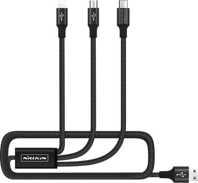 Actual product image Nillkin Fancy 3-in-1 box, hard case, charging cable and Qi charging station (Apple iPhone XS)