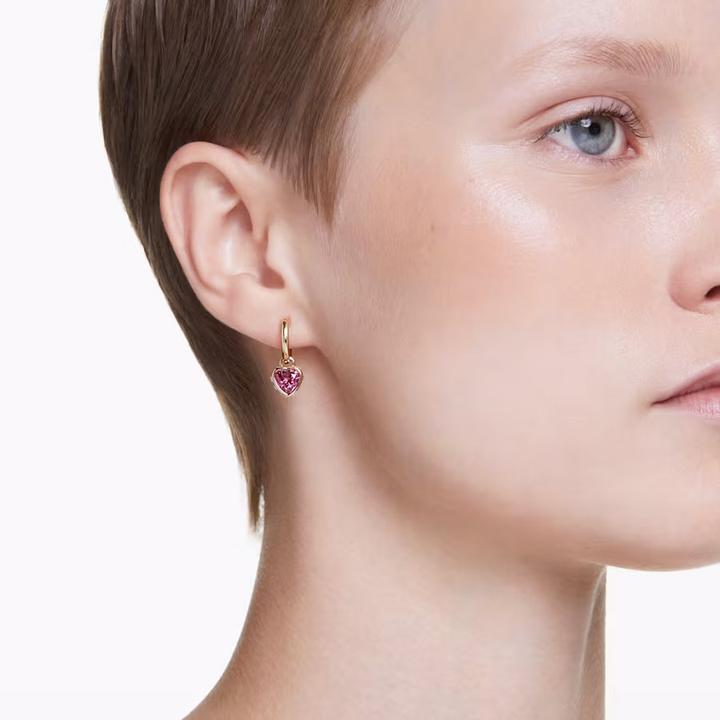 Immagine prodotto Swarovski Orecchini Stilla con cuore in oro rosso (Metallo Swarovski)