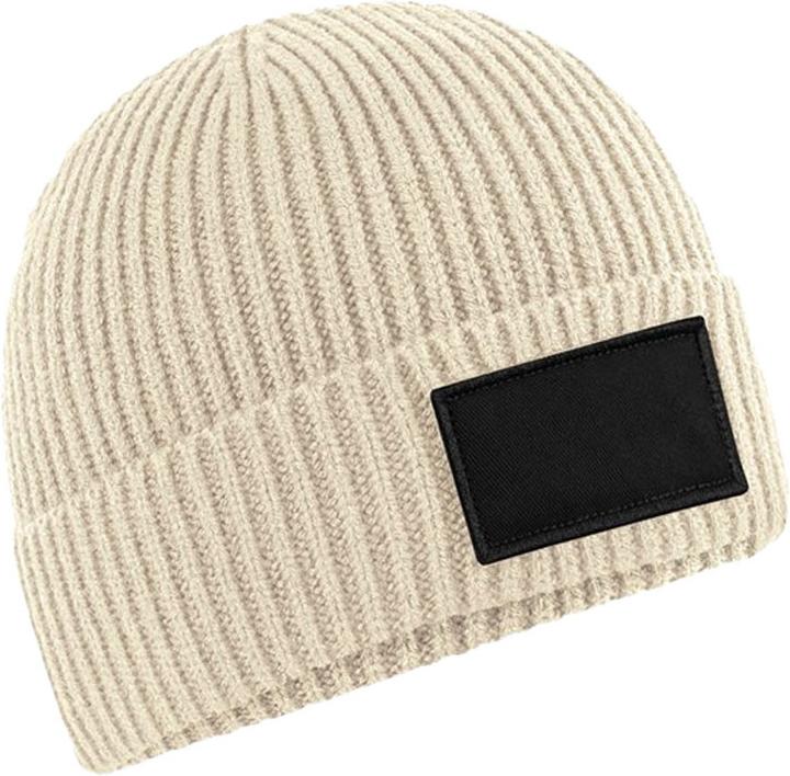 Beechfield Fashion Mütze Gewebter Aufnäher (One Size)
