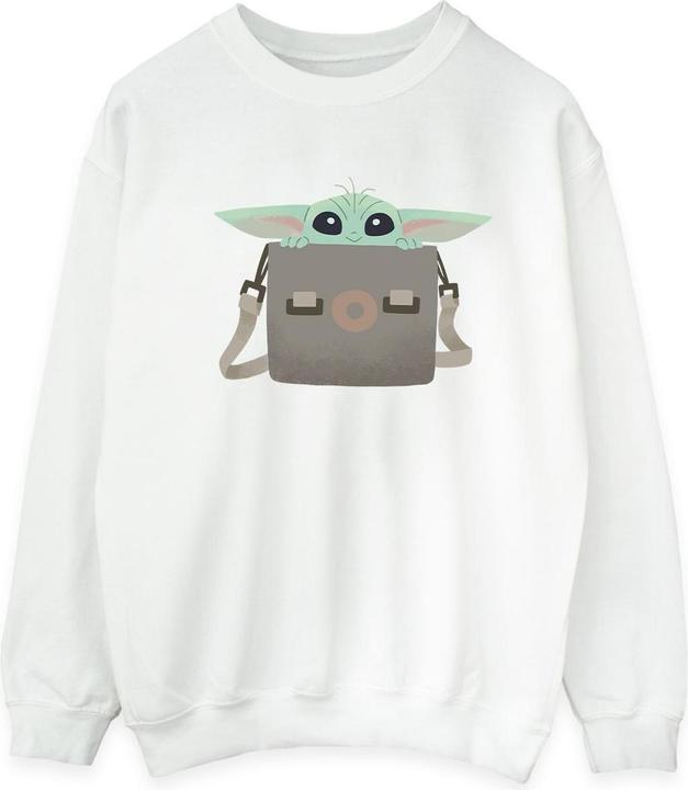 Actual product image Star Wars Mens The Mandalorian Grogu Luggage Sweatshirt (XL)