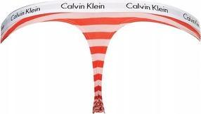 Produktbild Calvin Klein Damen Thong Tanga, Rainer Stripe Pink Shell, 32 (XS)