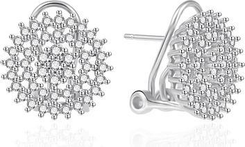 Image du produit Agato Sparkling Silver Earrings With Zircons Agt-E030kkw