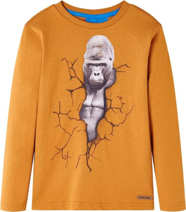 Produktbild VidaXL Kinder-Langarmshirt Dunkelocker 116,Material: 100 (116)