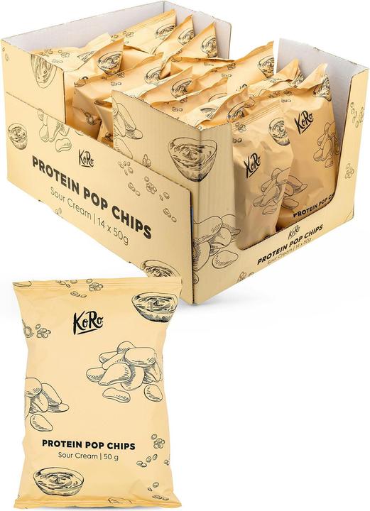 Image du produit KoRo Chips à la farine de riz, à la farine de pois chiches et au goût de crème aigre (700 g)