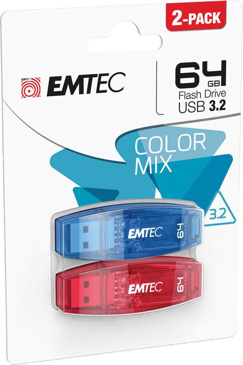 Actual product image Emtec 64GB USB3.0 C410 P2 C/board (64 GB, USB 3.2)