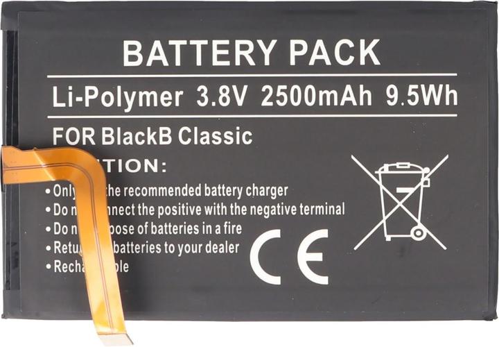 Image du produit AccuCell Batterie Blackberry Classic, BPCLS00001B, 1ICP4/59/93