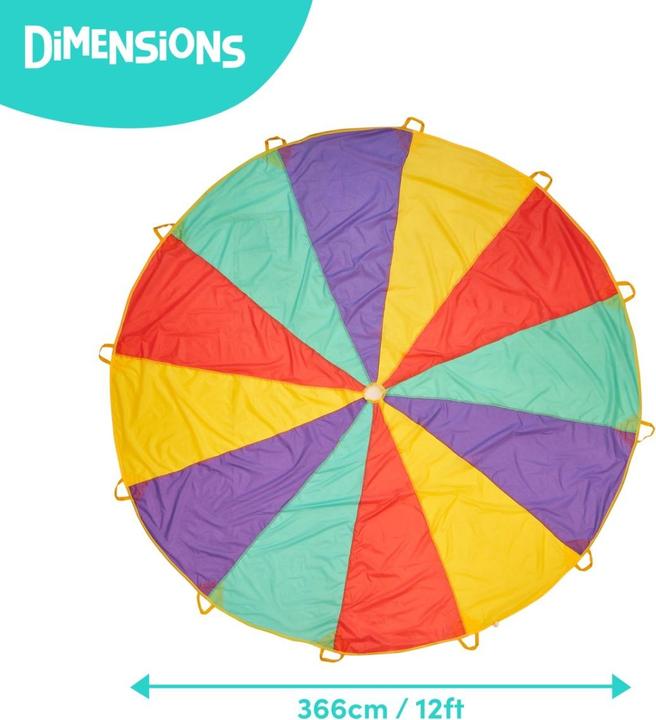 Actual product image The twiddlers Parachute swing cloth 12 handles