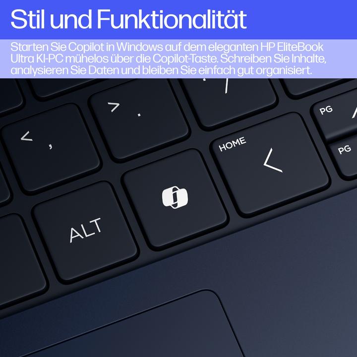 Actual product image HP EliteBook Ultra G1q (14", Snapdragon X Elite X1E-78-100, 16 GB, 512 GB, DE)