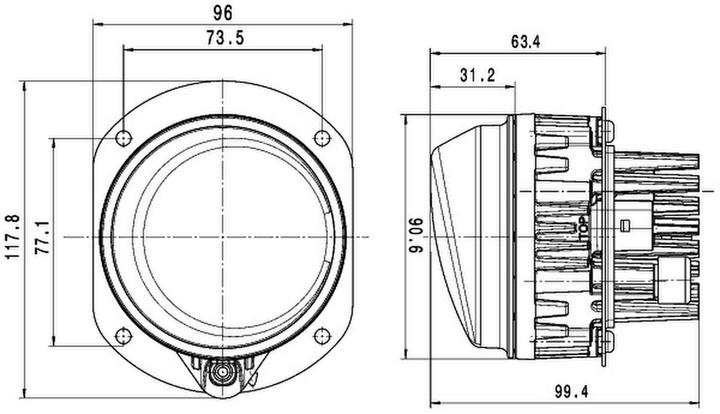 Immagine prodotto Hella Fendinebbia destro a LED per EVOBUS