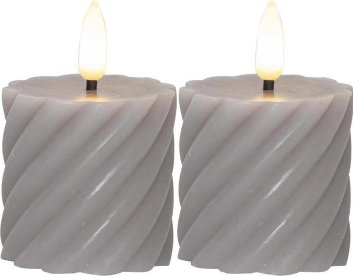 Star Trading LED pilaarkaars Pack of 2 Flame Swirl (2 x)
