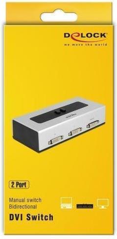 Produktbild Delock 2Port DVI-Switchbox, Duallink 24+5
