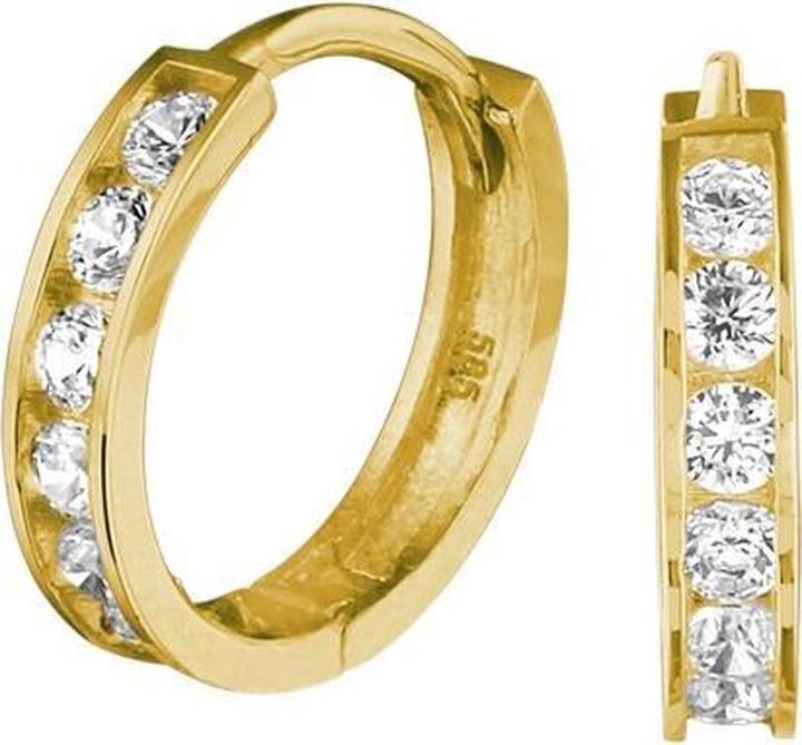 Produktbild Marie Celeste klemmt Zirkonia - 12,5 mm - Gold