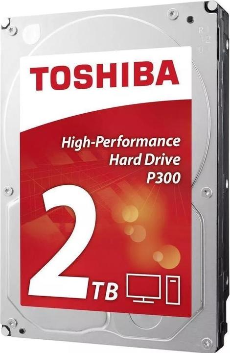 Actual product image Toshiba P300 DT02ACA200 / 2 TB / 3.5 / Red (2 TB, 3.5", SMR)