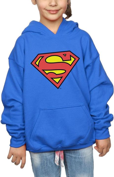 Actual product image Girls Superman Logo Hoodie (152, 158)