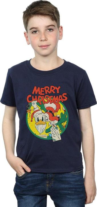 Immagine prodotto Disney Donald Duck Merry Christmas Maglietta Ragazzi (152, 158)