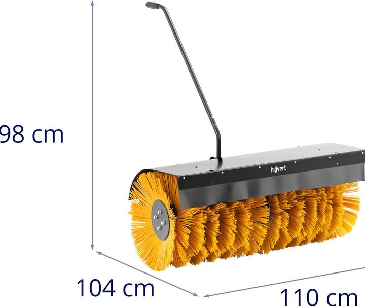 Image du produit Hillvert Balayeuse pour motoculteur HT-WB-900 - largeur de travail de 1000 mm