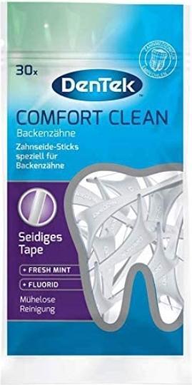 DenTek Stuzzicadenti Comfort Clean con filo molare 30 pezzi